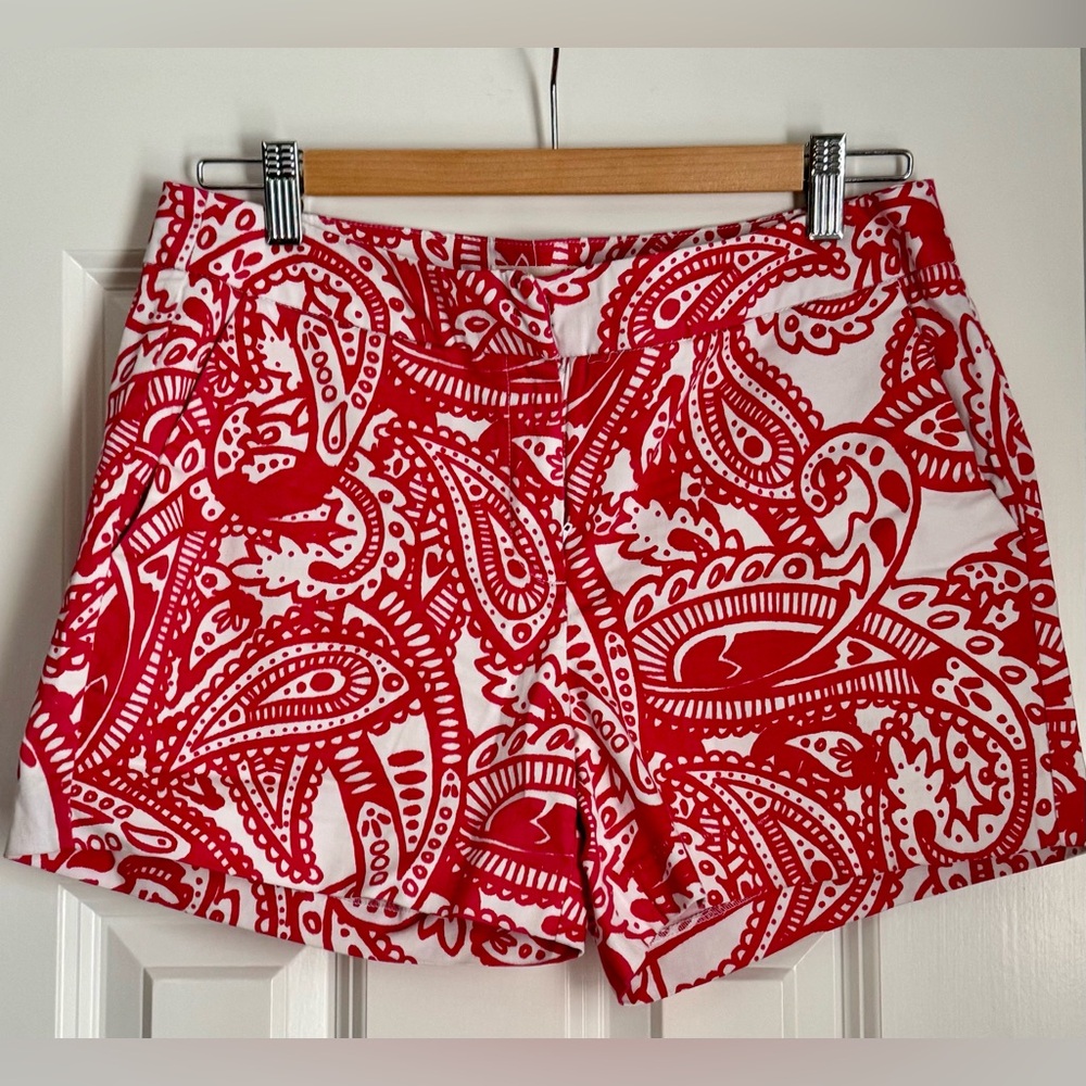 Anthropologie Kenji Paisley Women's Chino Shorts size 4 EUC